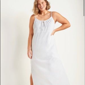NWT Old Navy Women Plus Size Crinkled Maxi Cami Shift Dress